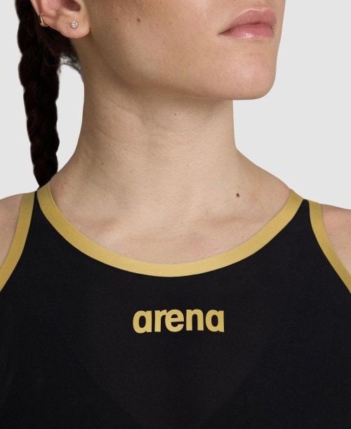 Abbigliamento Nuoto Donna Arena Powerskin Carbon Glide 50th Anniversary Limited Edition Closed Back Grigie Scuro | 97260IKQF