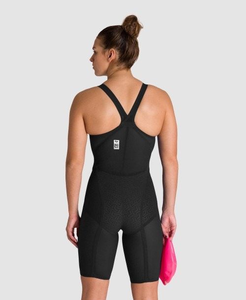 Abbigliamento Nuoto Donna Arena Powerskin Carbon Glide Closed Back Nere Oro | 79382SIHJ