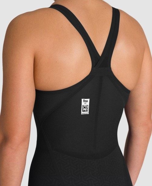 Abbigliamento Nuoto Donna Arena Powerskin Carbon Glide Closed Back Nere Oro | 79382SIHJ