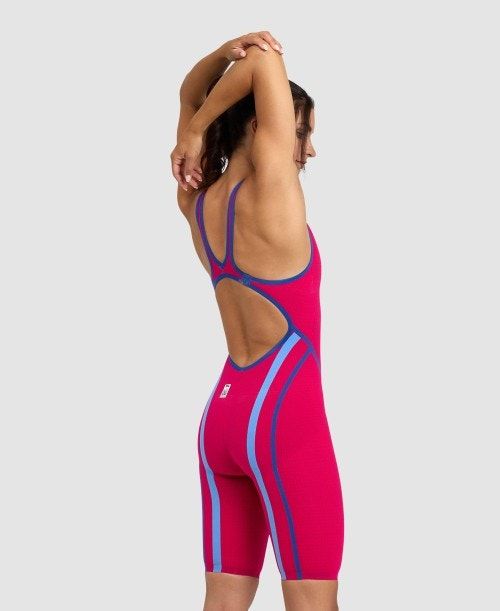 Abbigliamento Nuoto Donna Arena Powerskin Carbon Core Fx Berries Limited Edition Open Back Grigie Scuro | 64019LWGA