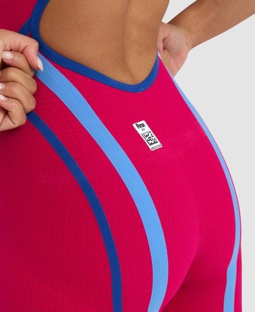 Abbigliamento Nuoto Donna Arena Powerskin Carbon Core Fx Berries Limited Edition Open Back Grigie Scuro | 64019LWGA