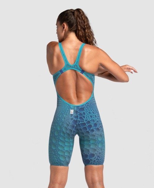 Abbigliamento Nuoto Donna Arena Powerskin Carbon Air2 Caimano Limited Edition Open Back Grigie Scuro | 42758SBLP