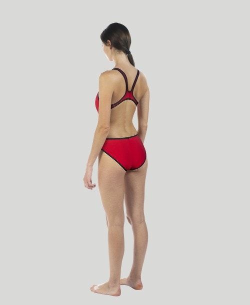 Abbigliamento Nuoto Donna Arena The One Biglogo - Maxlife Rosse Nere | 01964JDZT