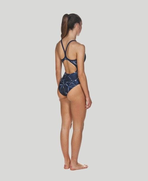 Abbigliamento Nuoto Donna Arena Water Light Drop Back - Maxlife Blu Marino Blu Reale | 85274UXWB