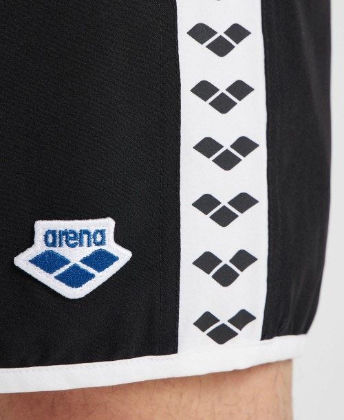 Bermuda Uomo Arena Icons Team Stripe Bermuda Nere Bianche | 18523ERYC