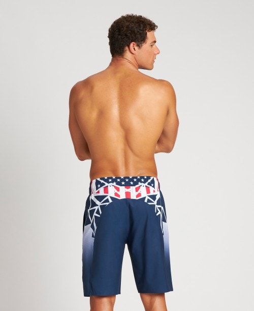 Bermuda Uomo Arena Usa Swimming Team Kit Bermuda Blu Marino | 42186MDYP