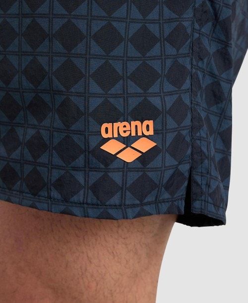 Biancheria Intima Uomo Arena 50th Anniversary Beach Boxer Nere Colorate Nere Bianche | 59631TVZS