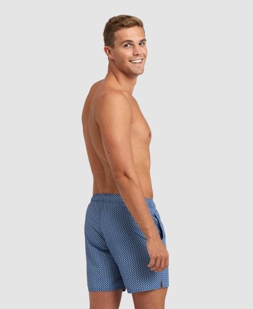 Biancheria Intima Uomo Arena Allover Beach Boxer Grigie Blu Colorate | 87261ZBFI