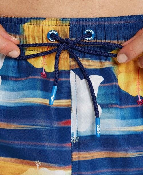 Biancheria Intima Uomo Arena Allover Print Beach Boxer Blu Marino Colorate | 24031BRAE