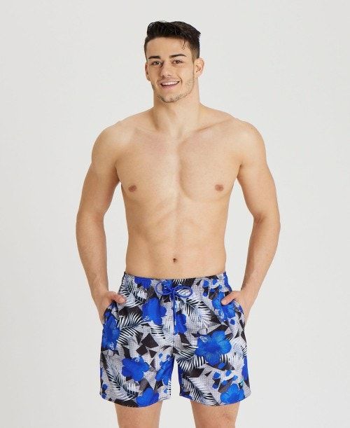 Biancheria Intima Uomo Arena Allover Print Beach Boxer Blu Colorate | 94875KNUV