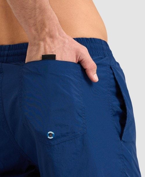 Biancheria Intima Uomo Arena Icons Solid Boxer Blu Marino | 12483BYUV