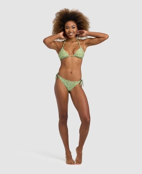 Bikini Donna Arena Allover Triangle Bikini Verde Oliva Colorate | 89467OREI