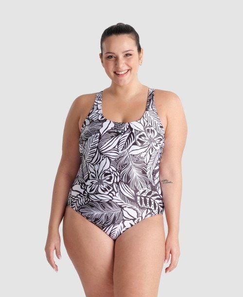 Body Donna Arena Allover Pro Back Plus One Piece Nere Colorate | 64921LOTB