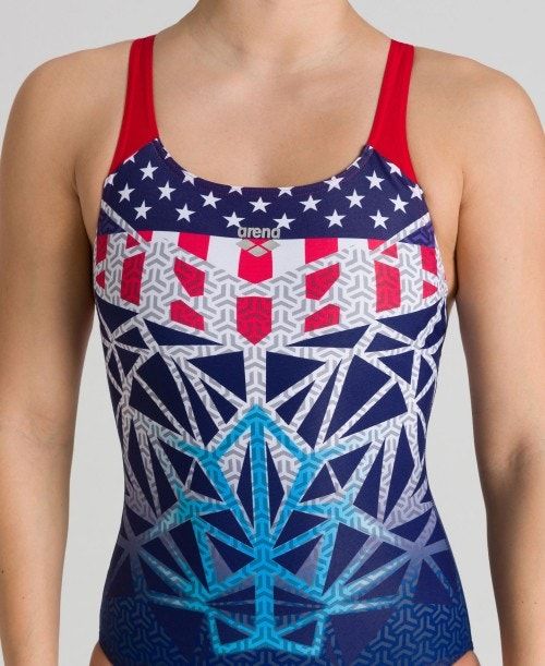 Body Donna Arena Bishamon Usa Swim Pro Back One Piece Colorate | 51237DGQS