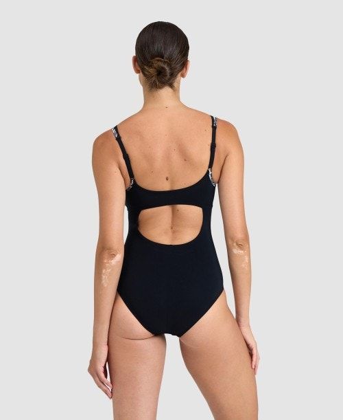 Body Donna Arena Bodylift Francy Panel Strap Back One Piece Nere Bianche Colorate | 23194LCXB