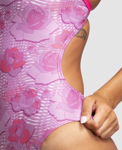 Body Donna Arena Breast Cancer Awareness Challenge Back One Piece Colorate | 43265MBVC