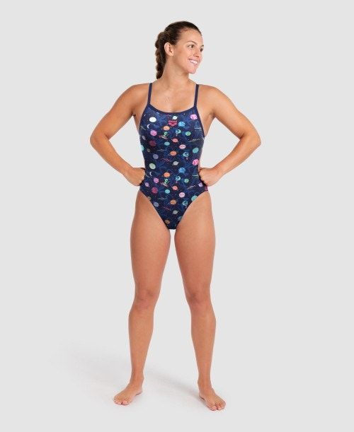 Body Donna Arena Drew Kibler Collection Challenge Back One Piece Colorate | 18462PTJL