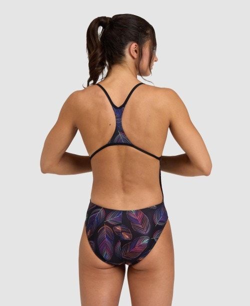 Body Donna Arena Falling Leaves Booster Back One Piece Colorate | 59031WSAK