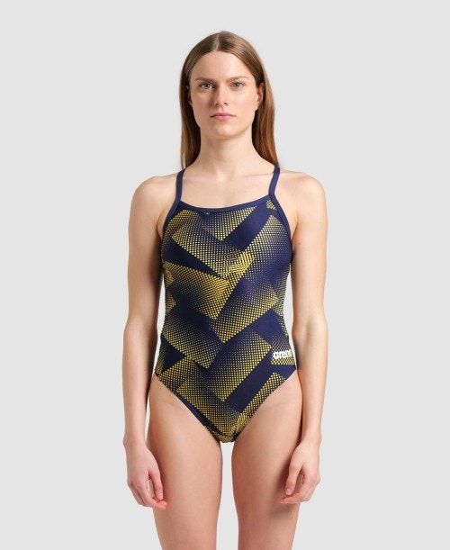 Body Donna Arena Halftone Challenge Back One Piece Colorate | 18954PGEL