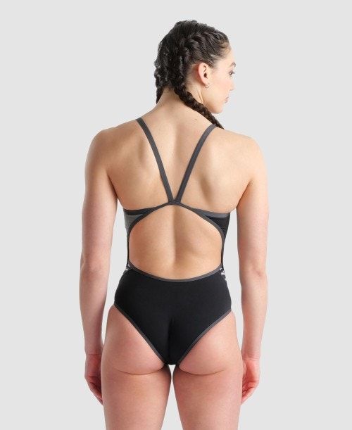 Body Donna Arena Icons Super Fly Back Panel One Piece Nere | 93271WCZS