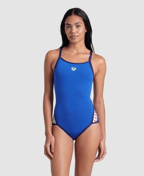 Body Donna Arena Icons Super Fly Back Solid One Piece Blu Reale Blu Marino | 36142MTWS