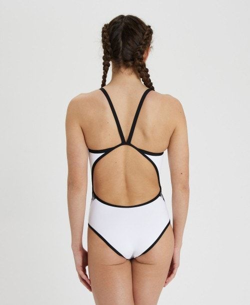 Body Donna Arena Icons Team Stripe Superfly Back One Piece Bianche Nere Colorate | 90431FPVL