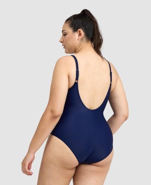 Body Donna Arena Imprint U Back One Piece Plus Colorate | 73085EAXL