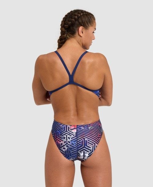 Body Donna Arena Kikko Pro Challenge Back One Piece Colorate | 84163LGVR