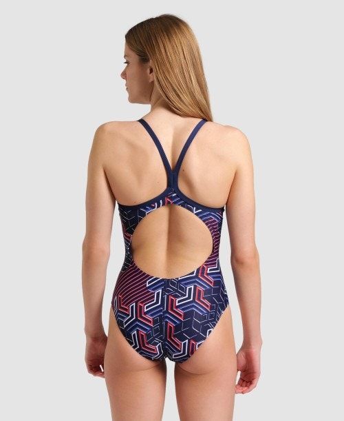 Body Donna Arena Kikko Pro Light Drop Back One Piece Blu Marino | 63054AEFB