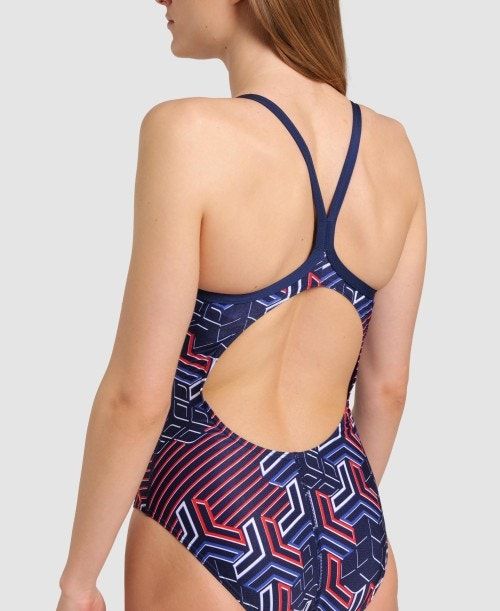 Body Donna Arena Kikko Pro Light Drop Back One Piece Blu Marino | 63054AEFB