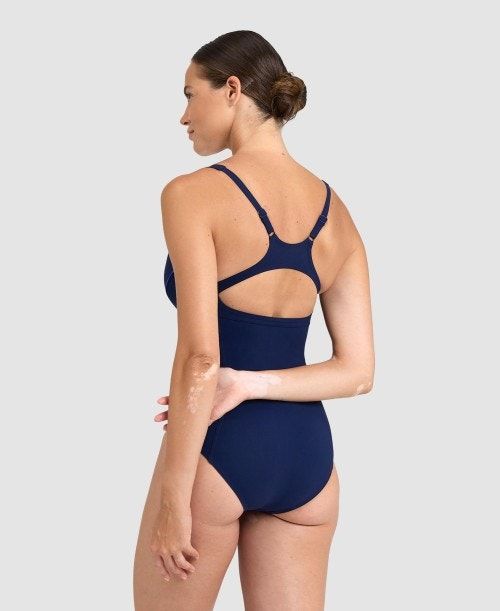 Body Donna Arena Marina Eye Back One Piece Blu Marino Blu Chiaro | 02965XTFE