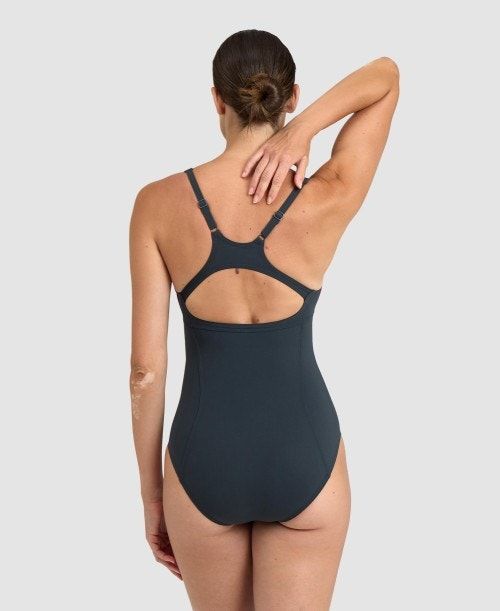 Body Donna Arena Marina Eye Back One Piece Grigie Blu Chiaro | 46107LOES