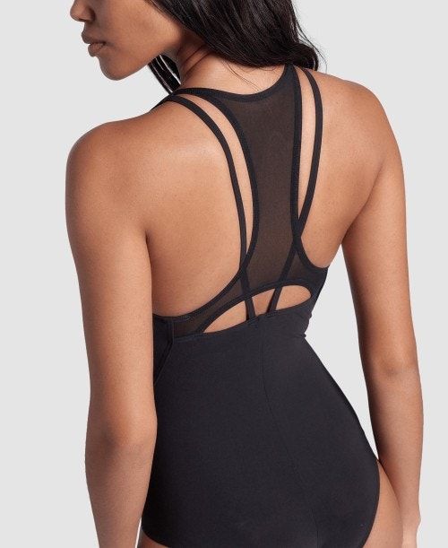 Body Donna Arena Mesh Panel Power Back One Piece Colorate | 38574ZATI