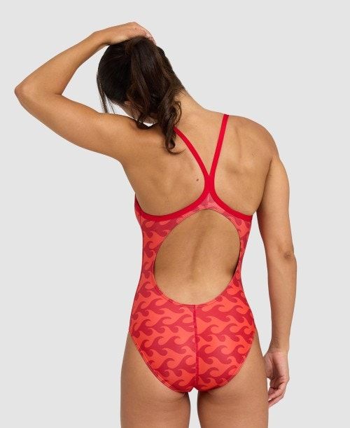 Body Donna Arena Ride The Wave Light Drop Back One Piece Rosse Rosse | 71385BKXV