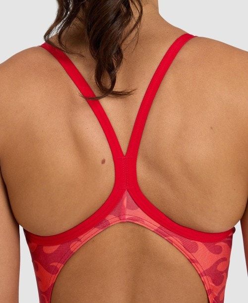 Body Donna Arena Ride The Wave Light Drop Back One Piece Rosse Rosse | 71385BKXV