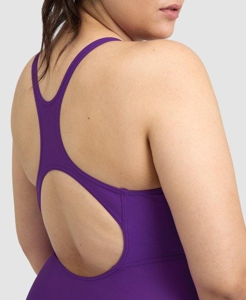 Body Donna Arena Solid Control Pro Back Plus One Piece Viola | 79261IJXA