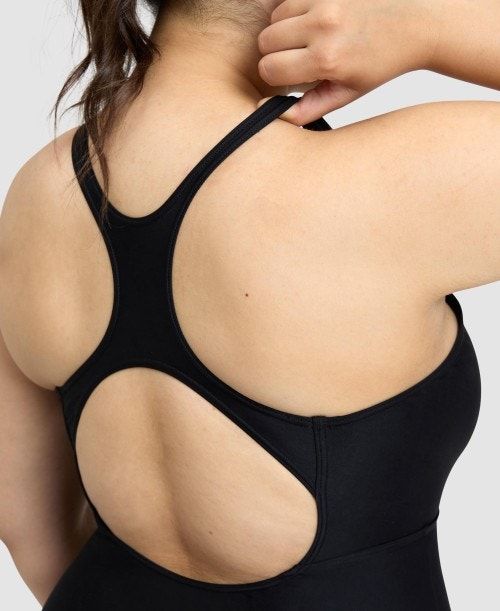 Body Donna Arena Solid Control Pro Back Plus One Piece Nere | 74052VUQK