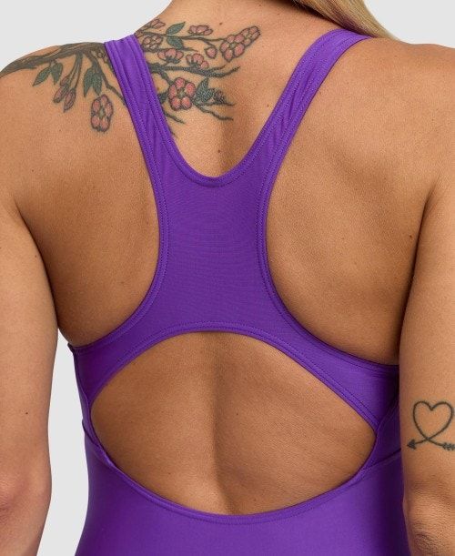 Body Donna Arena Solid Control Pro Back One Piece Viola | 40617UVJD