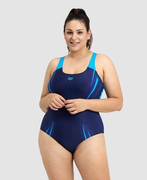 Body Donna Arena Spikes Pro Back Plus One Piece Blu Marino Verde Acqua | 07954MWOS