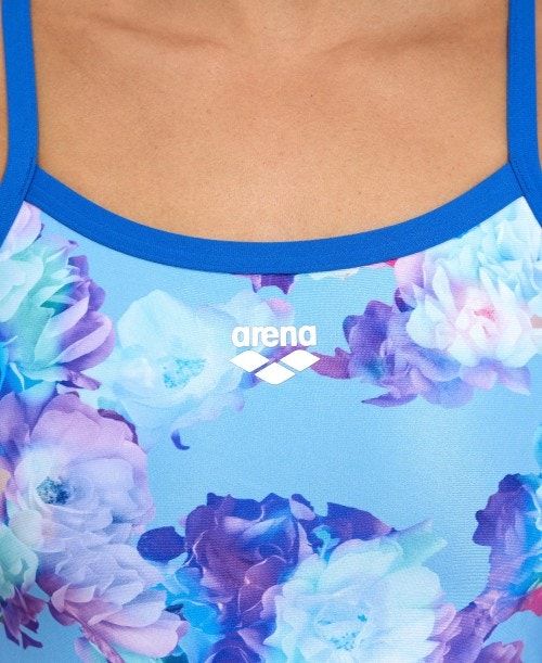 Body Donna Arena Spring Garden Light Drop Back One Piece Blu Reale Blu Reale Colorate | 87963QUSI