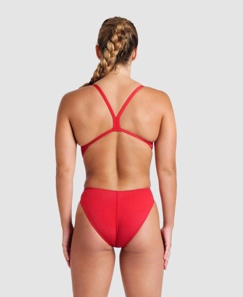 Body Donna Arena Team Challenge Back One Piece Rosse Bianche | 31420FZOA