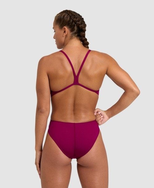 Body Donna Arena Team Challenge Back One Piece Rosse Bianche | 26470KHTW