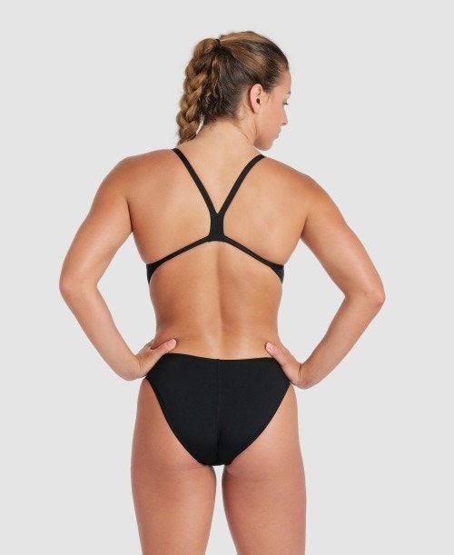 Body Donna Arena Team Challenge Back One Piece Nere Oro | 95234AEYN