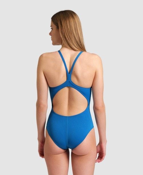 Body Donna Arena Team Light Drop Back One Piece Blu | 61374RUXM