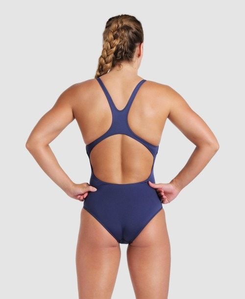 Body Donna Arena Team Swim Pro Solid One Piece Blu Marino Bianche | 69238NRDV