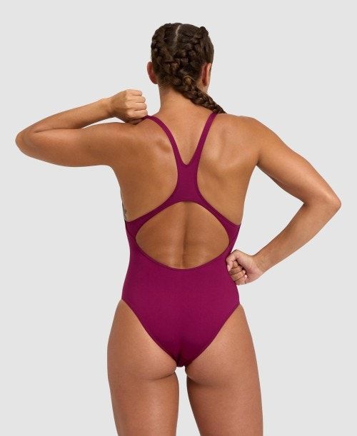 Body Donna Arena Team Swim Pro Solid One Piece Rosse Bianche | 56289APMC