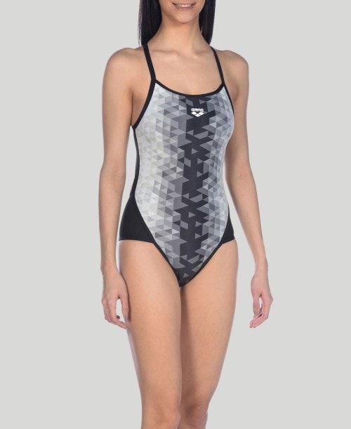 Body Donna Arena Triangle Prism Superfly Back One Piece Nere Colorate Nere | 27518QEXH