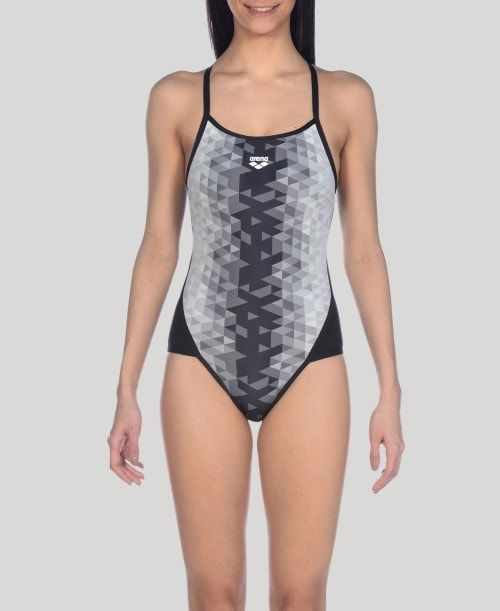 Body Donna Arena Triangle Prism Superfly Back One Piece Nere Colorate Nere | 27518QEXH