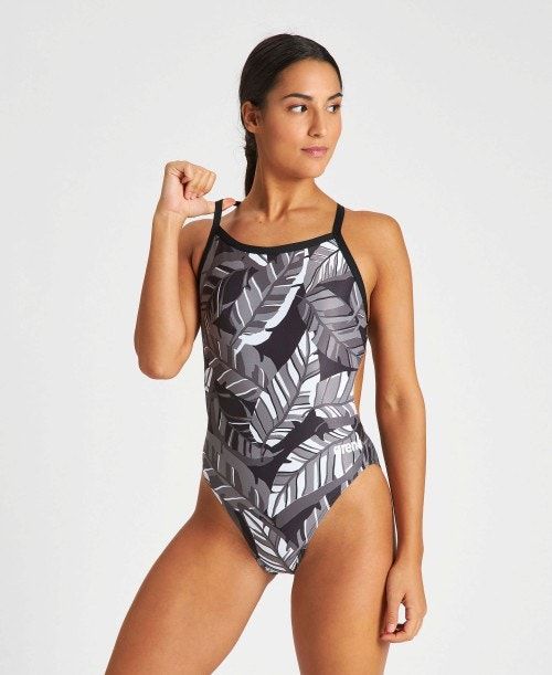 Body Donna Arena Tropicals Challenge Back One Piece Nere Nere Colorate | 29471CANM