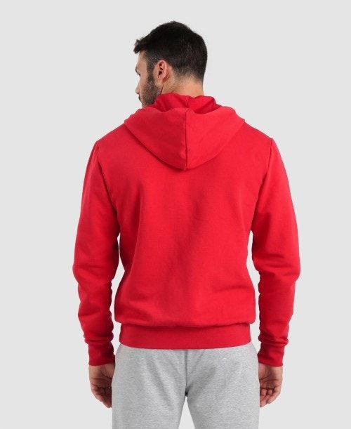 Giacche Donna Arena Team Hooded Jacket Panel Rosse | 08654TAWS